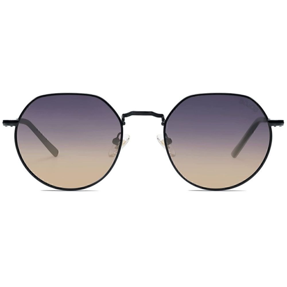 Round Polygon Frame Sunglasses - Picture 2 of 3